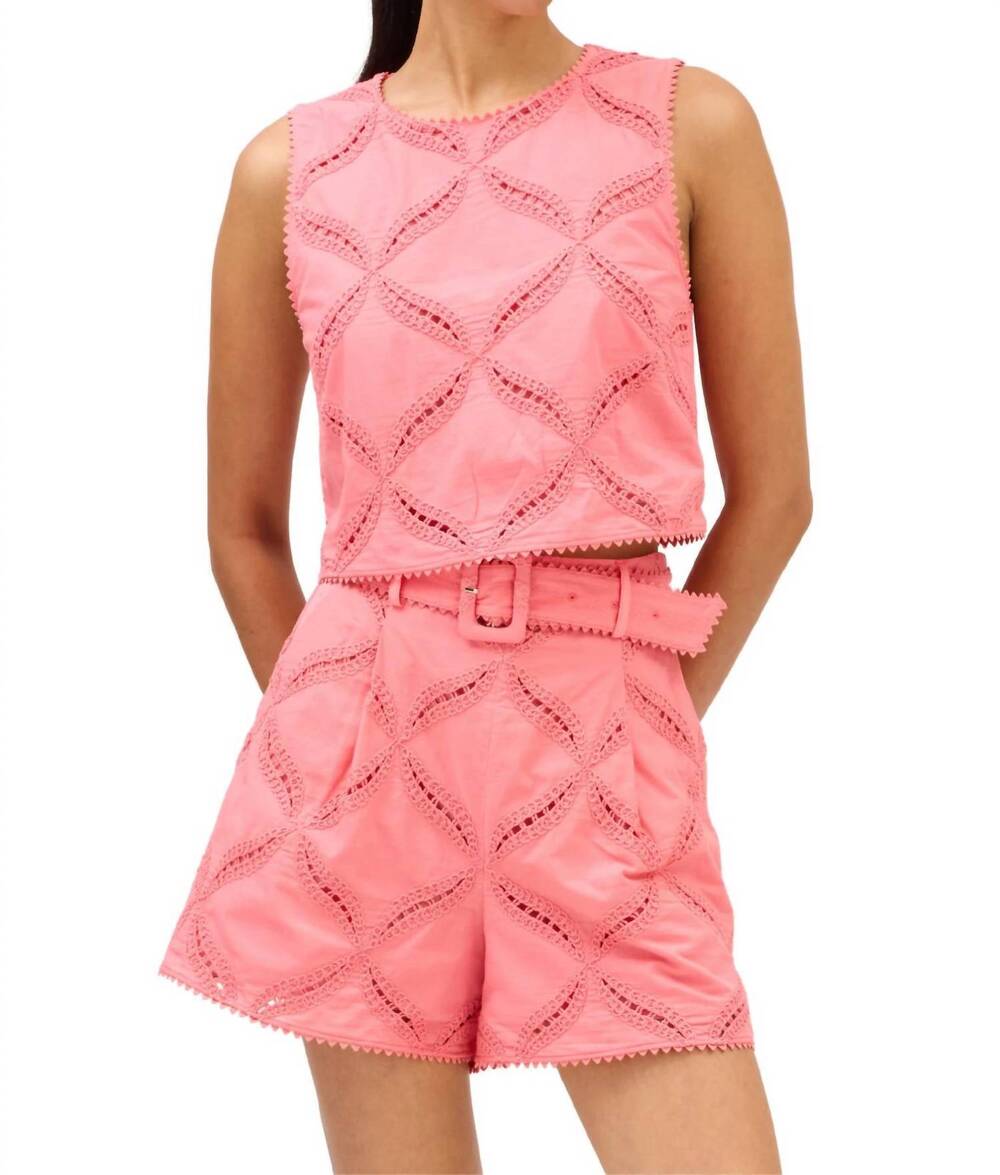 NEW ALLISON NEW YORK everly tank top in coral